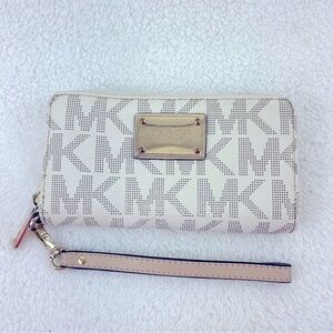 Michael Kors large zip around wallet